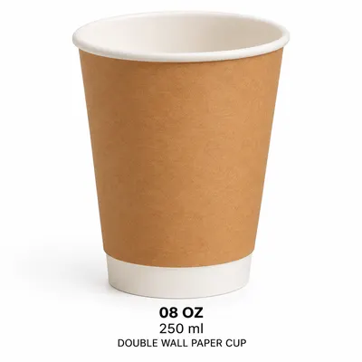 08 (250 ML) OZ Double Wall Paper Cup