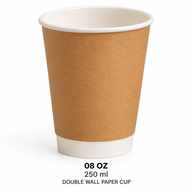 08 (250 ML) OZ Double Wall Paper Cup