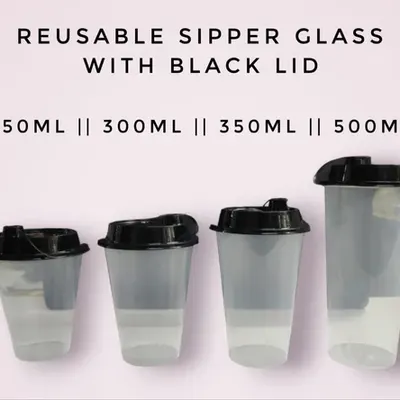 350 ML 90 D Sipper Cont/Lid Trans