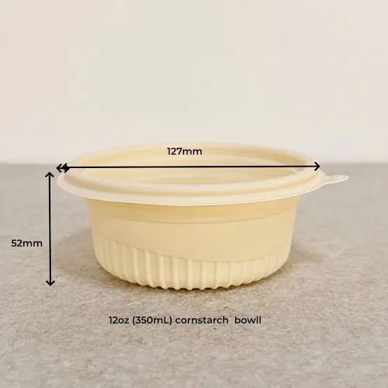 350 ML Round Cornstarch Container