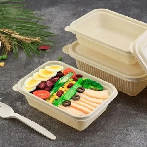500 ML Rectangle Cornstarch Container