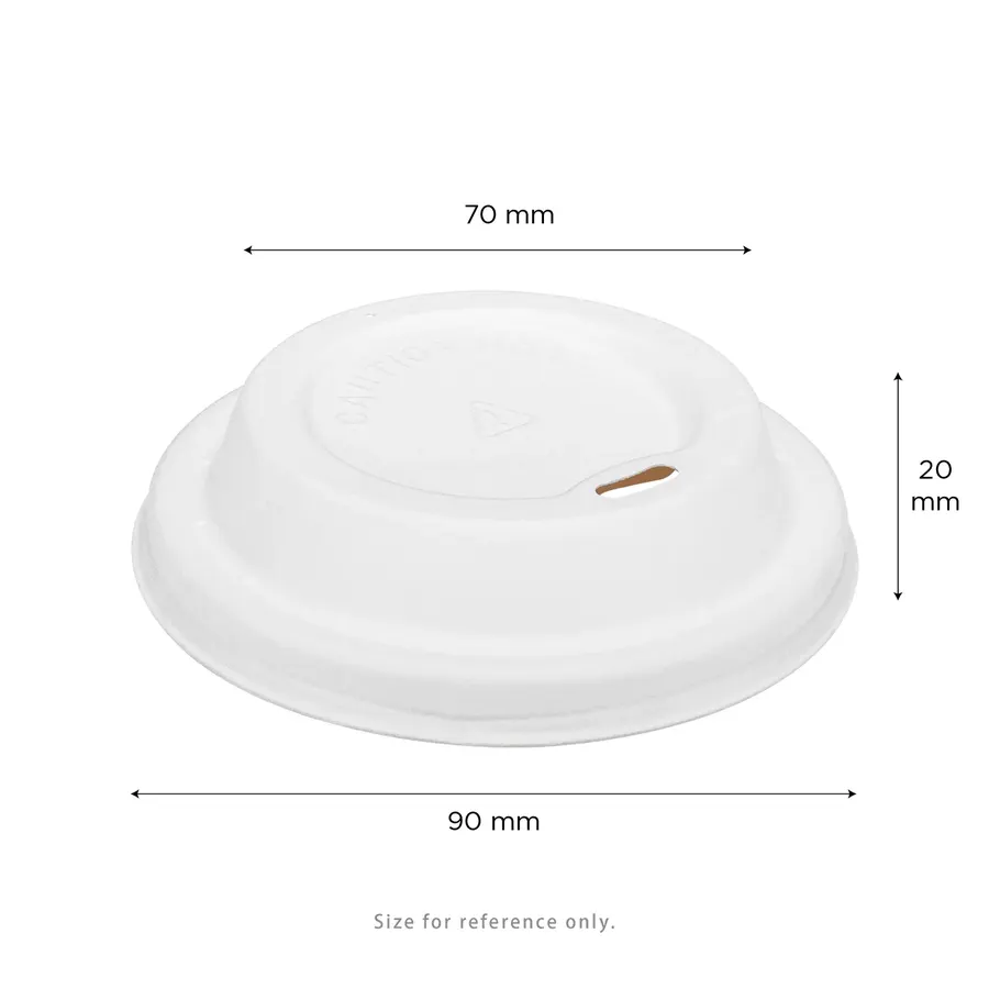 90 MM Baggase Sipper Lid