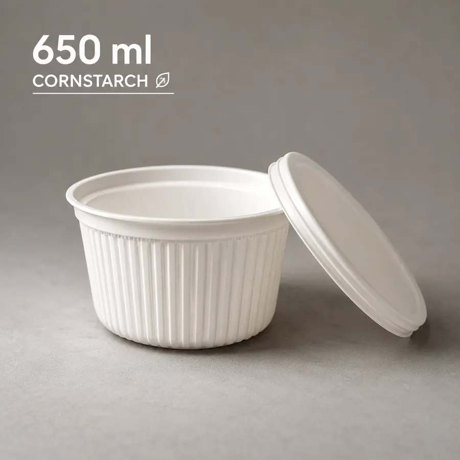 Cornstarch 650ml Rice Bowl