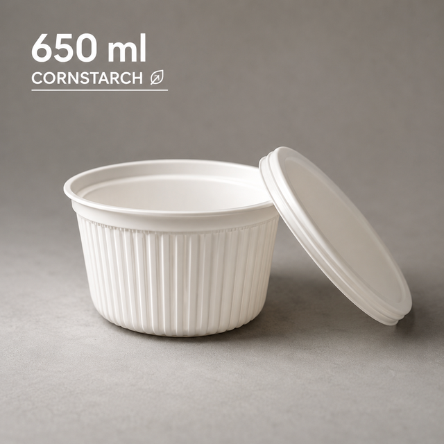Cornstarch 650ml Rice Bowl