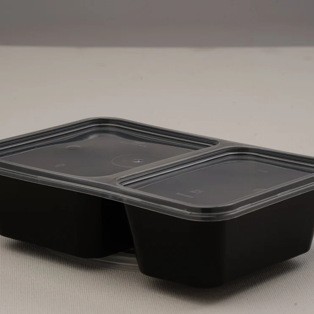 C500/2 Black Rectangular Container