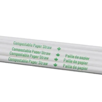 Compostable Straws 10x210 (Wrapped)