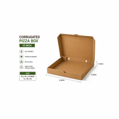 Corrugated 12 inch Pizza Box