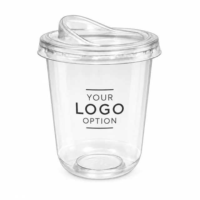 LV U-Shape PP Sipper Cont trans With Lid