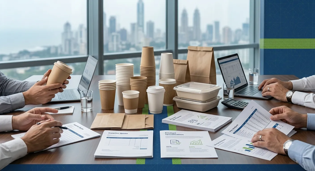 Mumbai boardroom packaging samples and supplier quotes for buyer brief